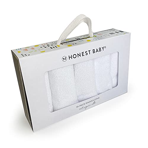 10 Pack Organic Cotton Baby Terry Wash Cloths