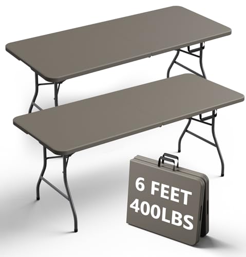 2 Pack Folding Plastic Utility Tables