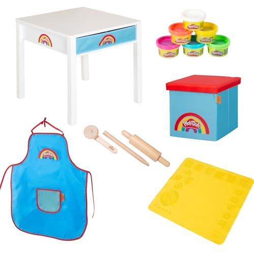 roba Play-Doh Kids Craft Table with Storage & Tools