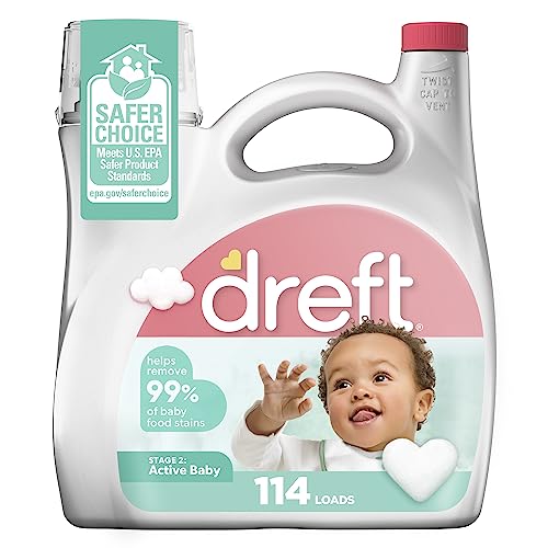 114 Loads Dreft Stage 2 Baby Laundry Detergent Hypoallergenic