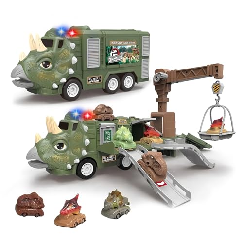 ToyFinity Transforming Dinosaur Truck with Cars