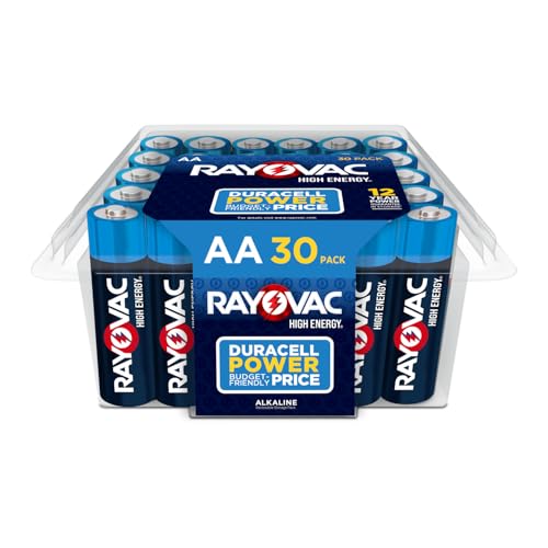 30 Pack Rayovac High Energy AA Alkaline Batteries