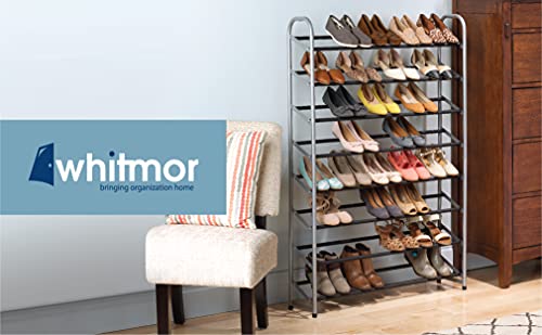 Whitmor 8 Tier Shoe Tower - 40 Pair - With Non-Slip Racks