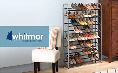 Whitmor 8 Tier Shoe Tower - 40 Pair - With Non-Slip Racks