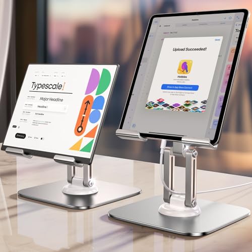 LISEN Tablet Stand for Desk for iPad Stand Holder Adjustable, Portable Monitor Stand Tablet Holder Travel Home Office 2024 iPad Pro Essentials for Table Mount/Monitor/PS/Switch iPhone 15.6"-4.7"