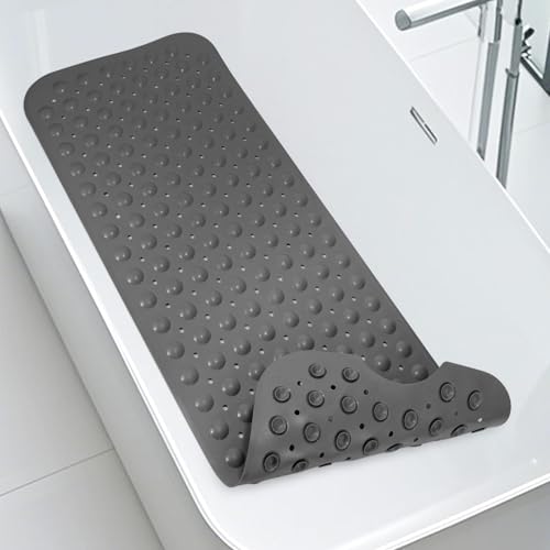 Long Non Slip Bathtub Mat 39.5 x 16 Inch