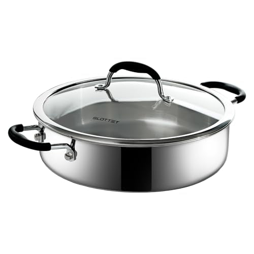 5 Quart Tri-Ply Stainless Steel Saute Pan