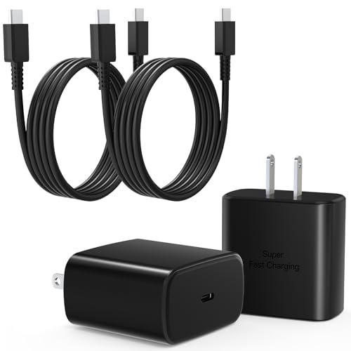 2 Pack USB C Fast Charger Blocks and Cables