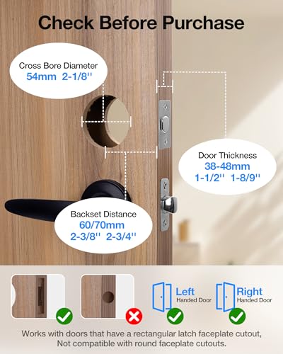 SohoTeco Smart Fingerprint Door Lock with Keypad