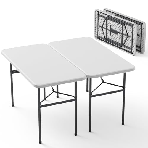 2 Pack Heavy Duty 4ft Folding Tables