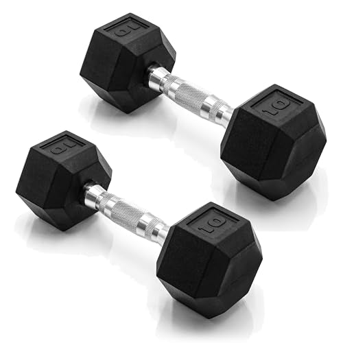 2 Pack CAP Barbell 10 lb Hex Dumbbells