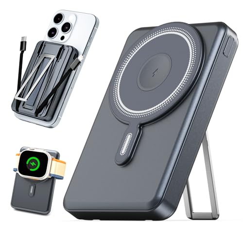10000mAh MagSafe Wireless Power Bank for iPhone/Watch