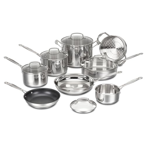 13-Piece Cuisinart Stainless Steel Cookware Set
