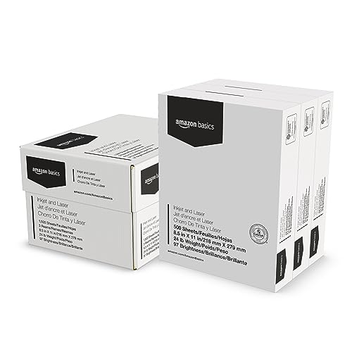 1500 Sheet Amazon Basics 24 lb Copy Printer Paper