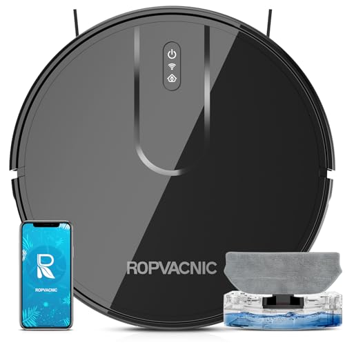 Robot Vacuum and Mop Combo, 4000Pa Suction, Self-Charging