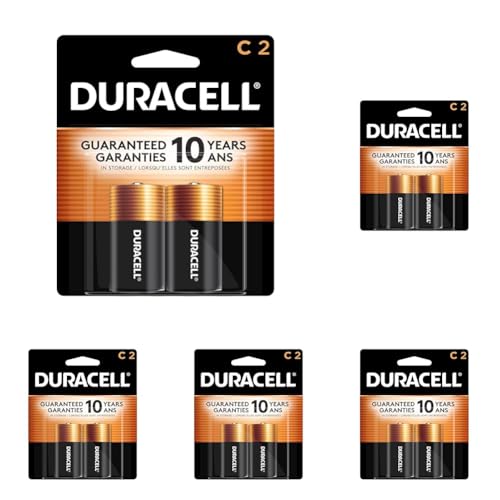 5 Pack Duracell Coppertop C Alkaline Batteries