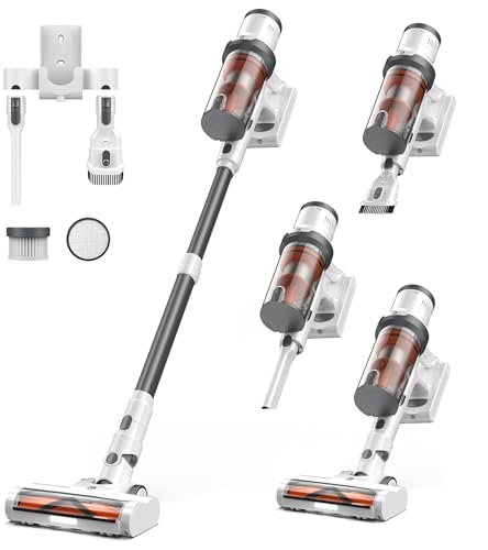 Cordless Stick Vacuum Cleaner, 550W 45Kpa 60Min Runtime