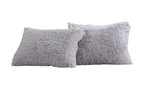2 Pack Faux Fur Standard Pillow Shams