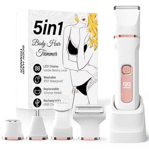 5-in-1 Waterproof Electric Bikini Trimmer and Shaver
