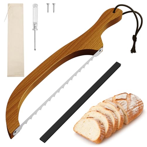16" Bow Bread Knife Serrated Stainless Steel Cutter