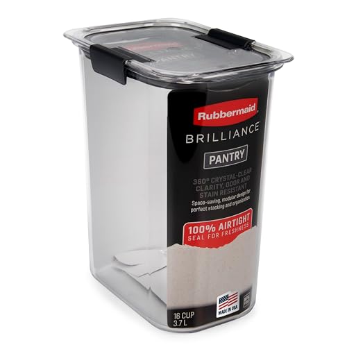 16 Cup Rubbermaid Brilliance Airtight Food Storage Container