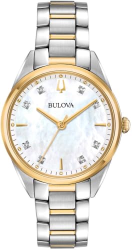 Bulova Sutton Two-Tone Diamond Quartz Ladies Watch