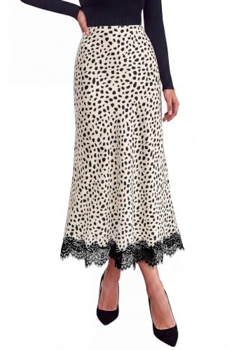 Flowy Satin A-Line Midi Skirt