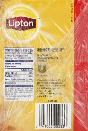 Lipton Gallon-Sized Unsweetened Iced Tea Bags, 24 Count