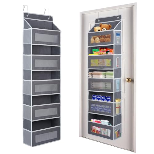 5 Shelf Over Door Organizer with Mesh Pockets