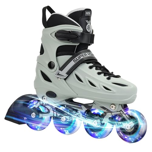 Adjustable Kids Inline Skates with Light Up Wheels