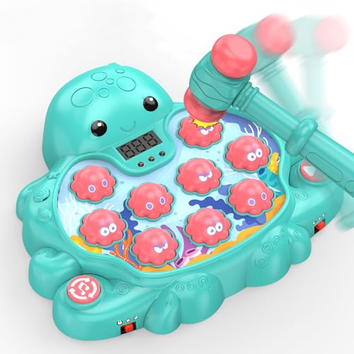Musical Whack-a-Mole Octopus Learning Game Toy