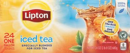 Lipton Unsweetened Iced Tea Bags, 24 Count