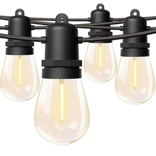 30FT Dimmable Waterproof LED Outdoor String Lights