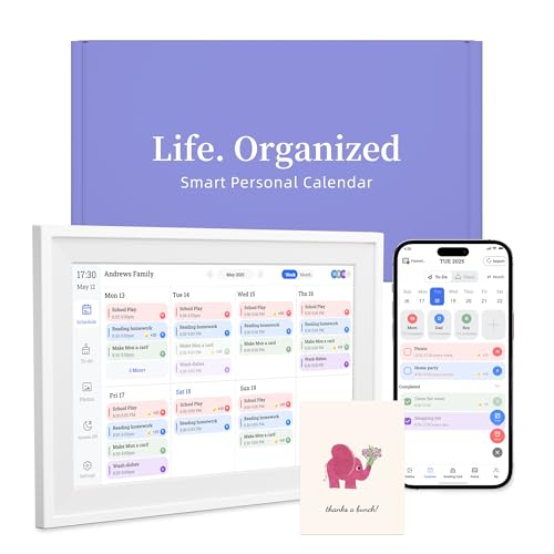 10.1-Inch Smart Digital Wall Calendar Organizer