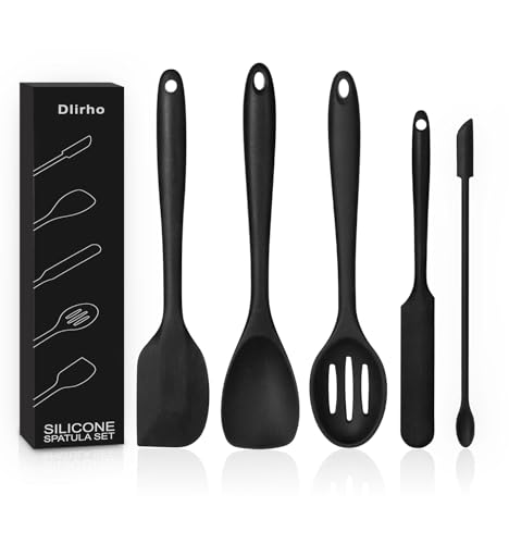 5 Piece Silicone Spatula Set High Heat Resistant