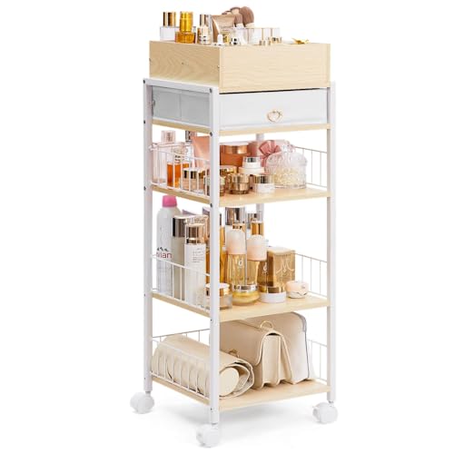 Makeup Organizer with Drawer for Vanity and Skincare