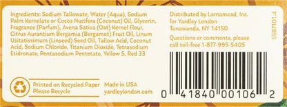 4 Pack Yardley Oatmeal Almond Bar Soap