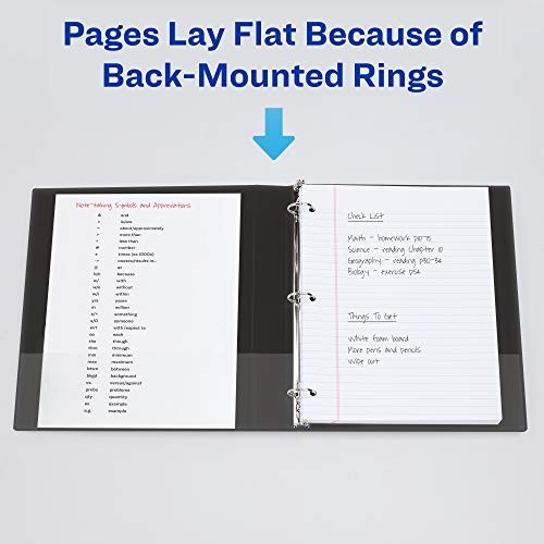 Avery Durable View 3 Ring Binder, 4 Inch Slant Rings, 6 White Binders (09801)