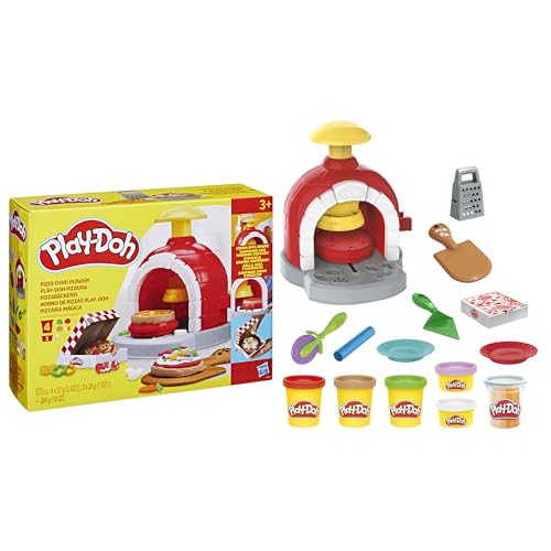 Play-Doh Pizza Oven Playset with 6 Cans and Accessories
