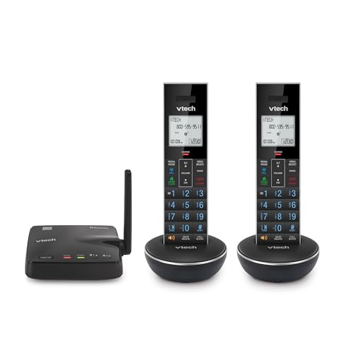 2 Handset VTech Bluetooth Cordless Landline Phone System