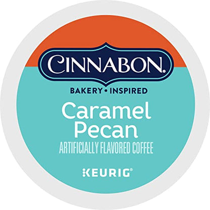 Cinnabon Caramel Pecan Coffee, Keurig Single Serve K-Cup Pods, 96 Count (4 Packs of 24)