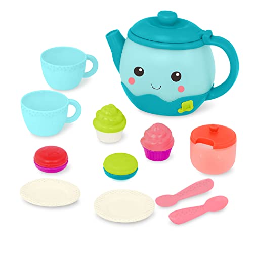B. toys Musical Light-Up Kids Tea Set