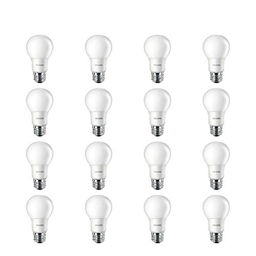 16 Pack Philips LED A19 Light Bulb 40W Equivalent