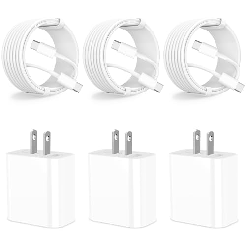 3-Pack 20W USB-C Fast Chargers