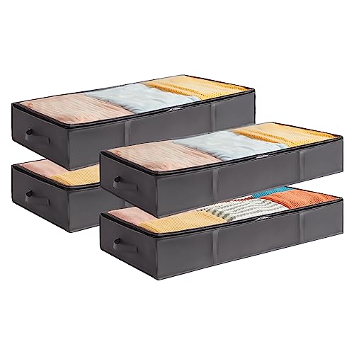 4 Pack Under Bed Clothes Storage Containers