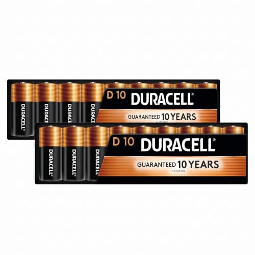 20 Pack DURACELL Coppertop D Alkaline Batteries