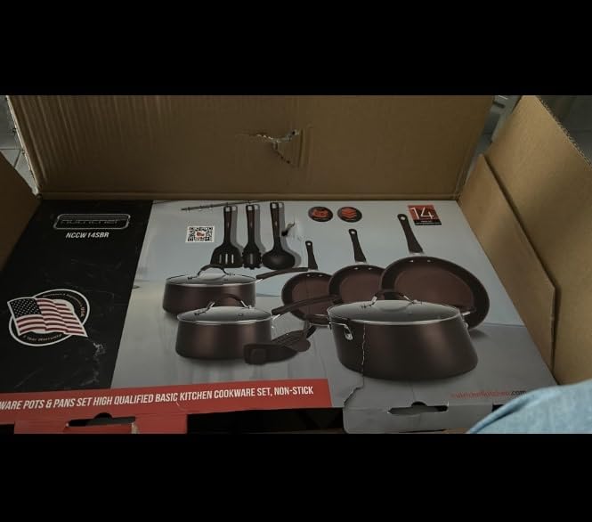 14 Pieces NutriChef Nonstick Cookware Set