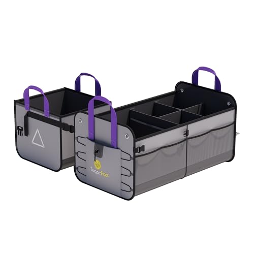 84L Foldable Waterproof Car Trunk Organizer