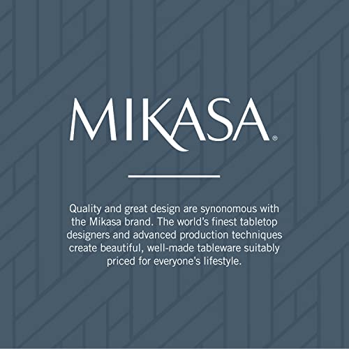 Mikasa Oliver Gleam Silverware, 18/10 Stainless Steel Cutlery 12, Inlcludes 5 Serving Untensils, 65 Piece Set, Silver