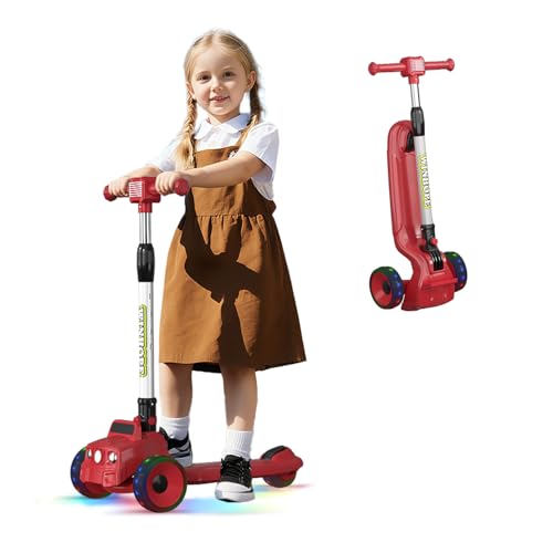 Light-Up Foldable 3 Wheel Kids Scooter (2 Colors)